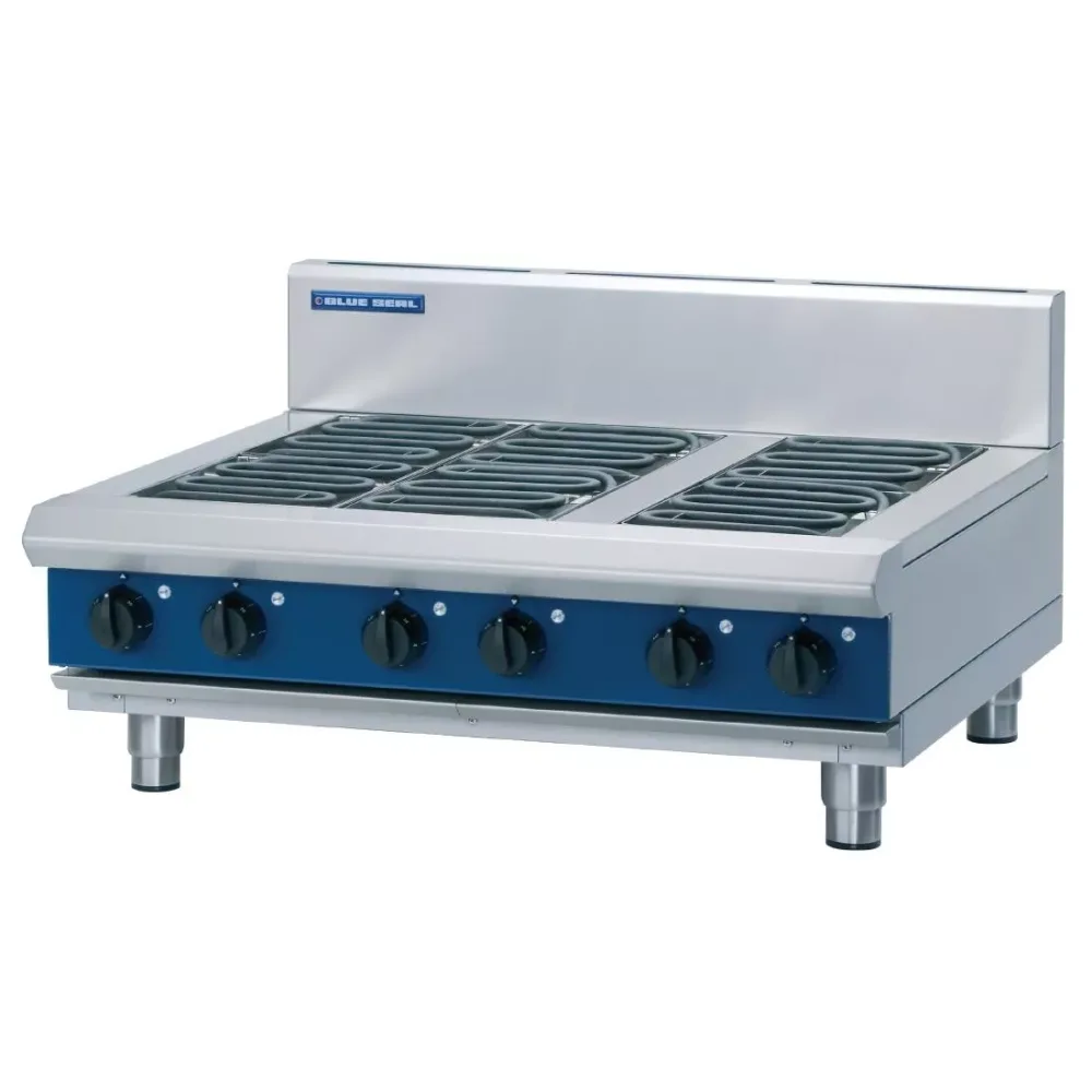 Blue Seal Evolution Cooktop 6Electric 900mm E516D-B - islandcatering