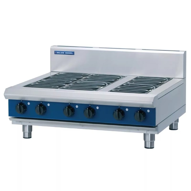 Blue Seal Evolution Cooktop 6Electric 900mm E516D-B - islandcatering