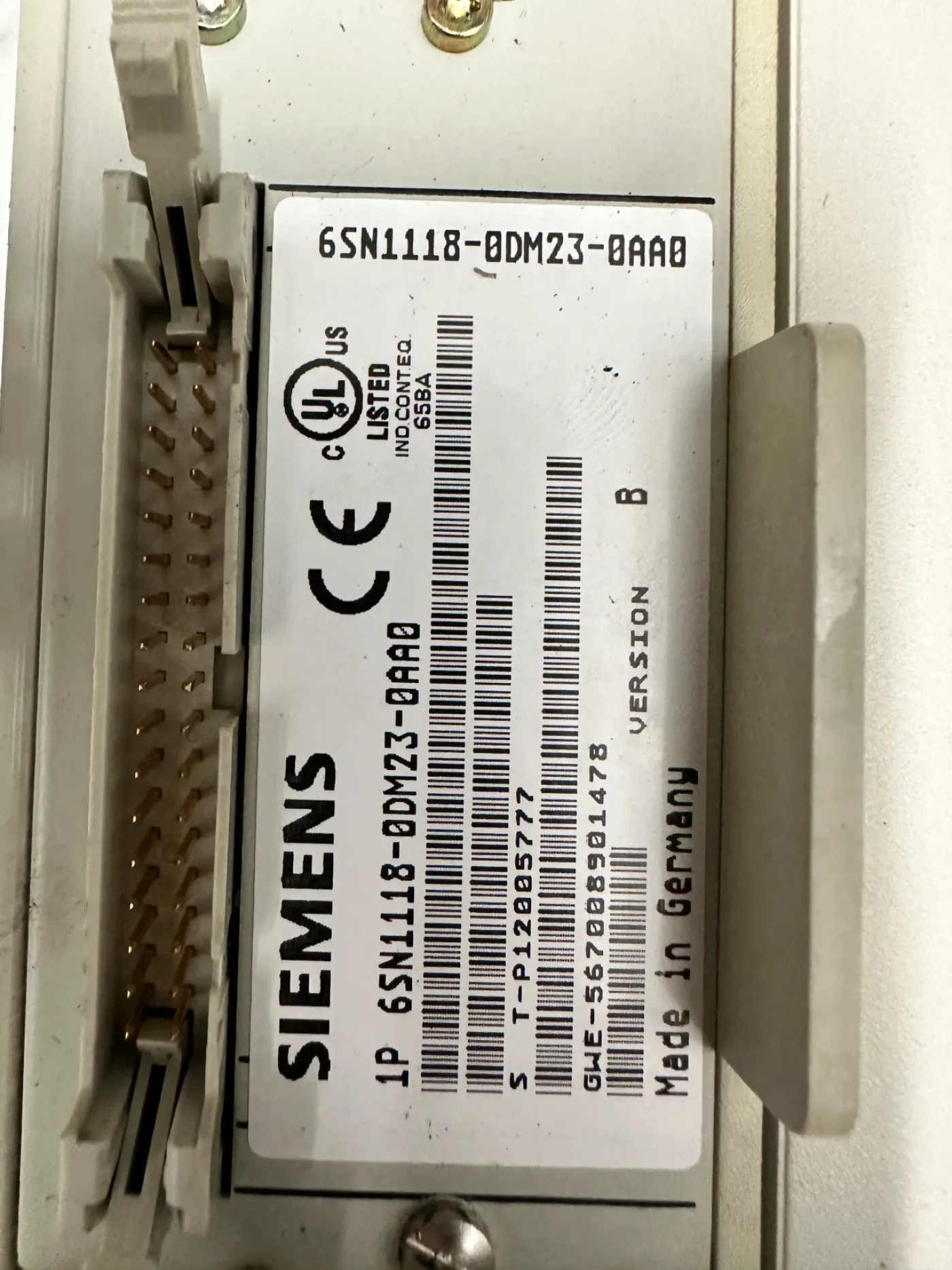 Siemens SIMODRIVE 611 6SN1123-1AA01-0FA1 / 6SN1118-0DM23-0AA - 6