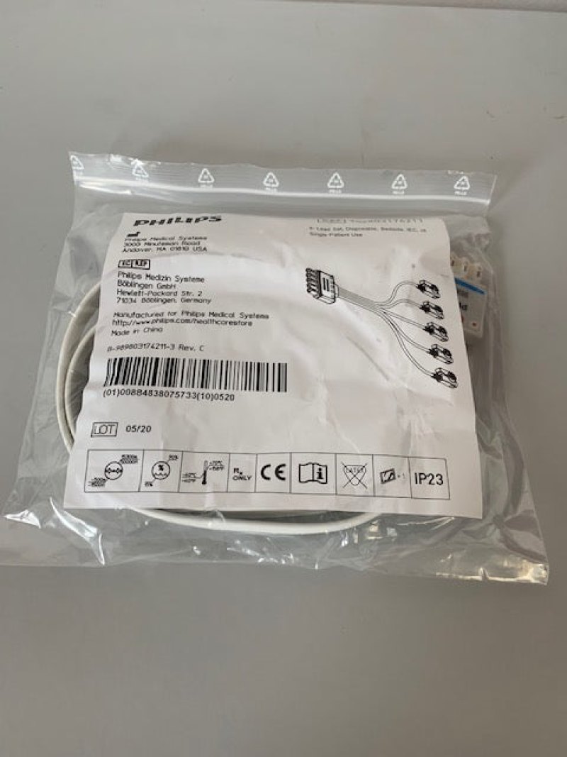 Philips 989803174211 EKG-Patientenkabel (Paket 10 Stck.)