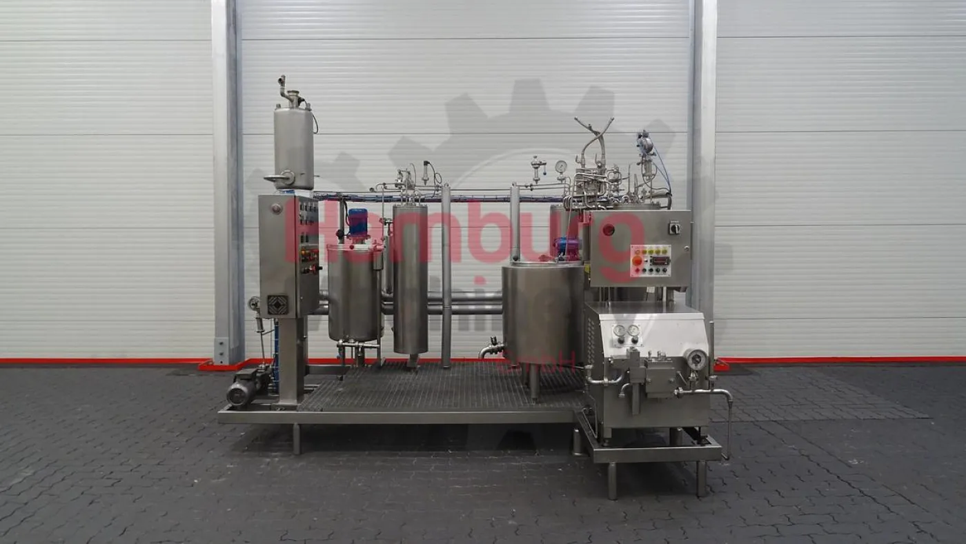 Ice Cream Mix Pilot Pasteurisation Plant with Homogeniser - Talleres Garvía / FBF Iberica - 4