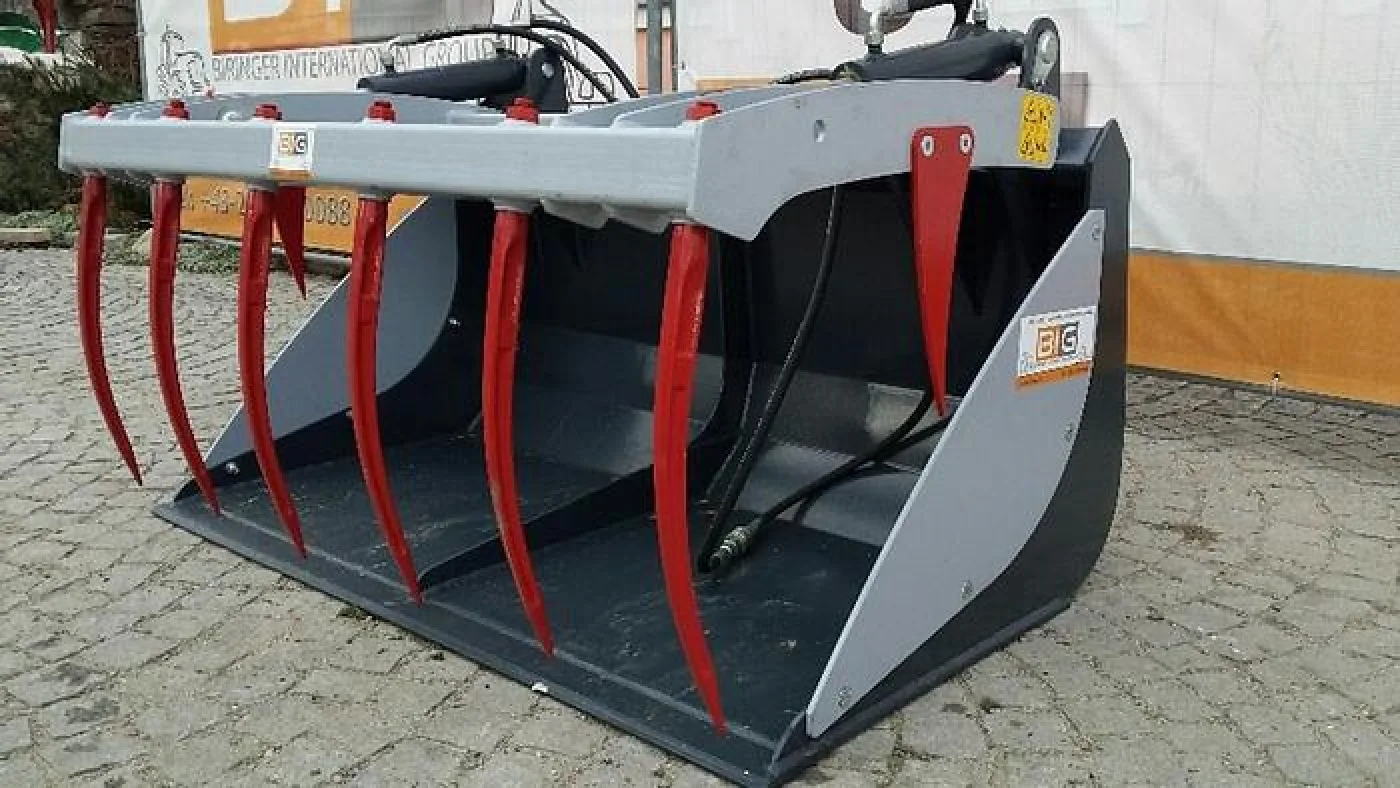 Krokodilschaufel 210 cm mit Kramer 312 Aufnahme - 4