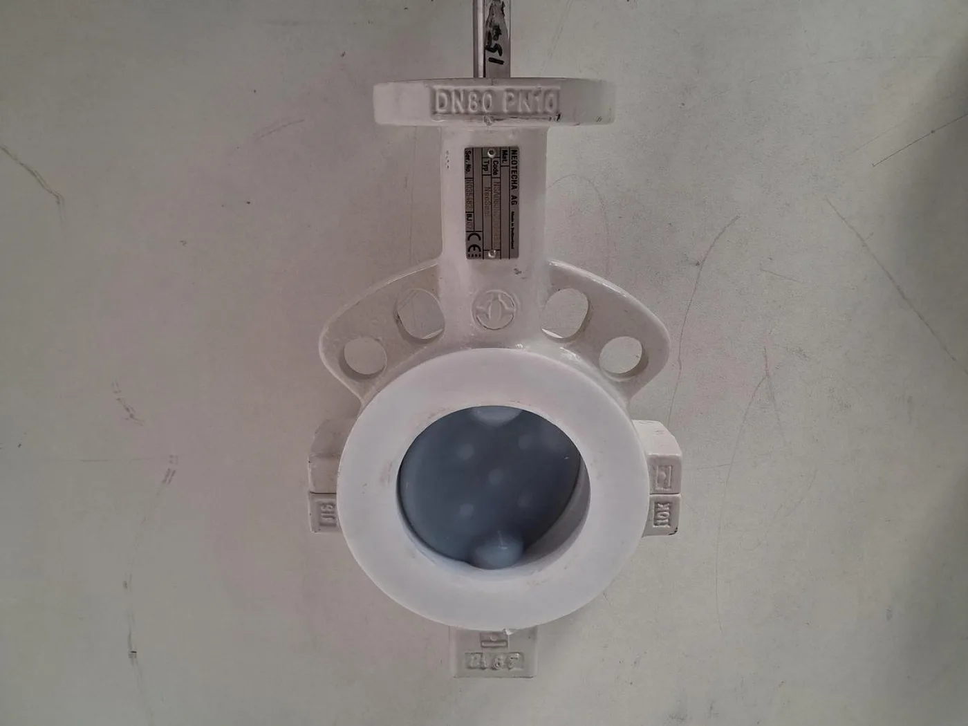 Neotecha NeoSeal DN80 PFA Lined Butterfly Valve - 3