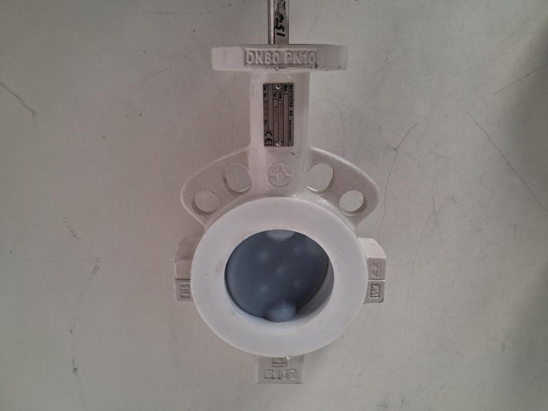 Neotecha NeoSeal DN80 PFA Lined Butterfly Valve