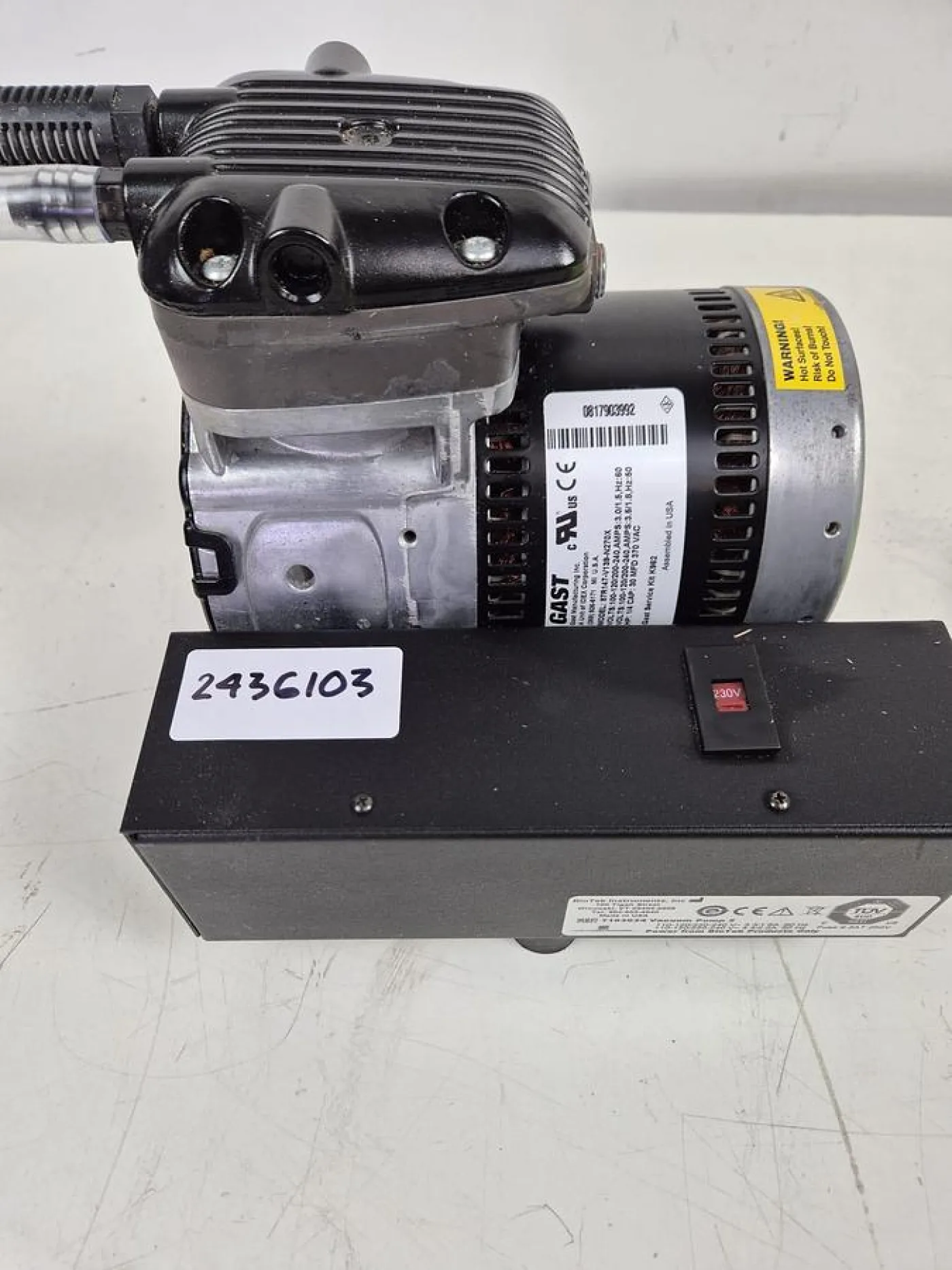 Biotek Instruments Gast 7103034 Vacuum Pump 2 - 6