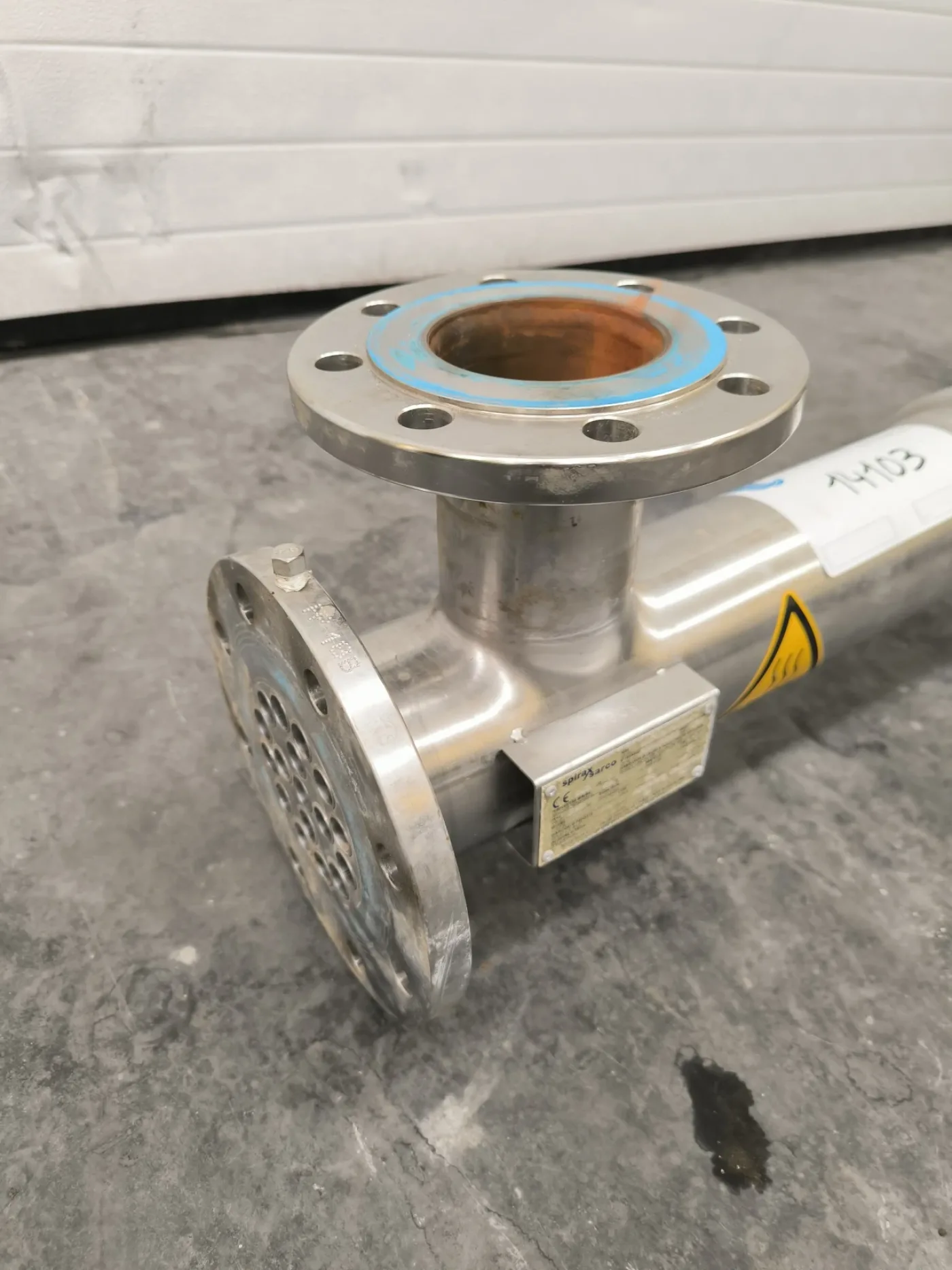 STAINLESS STEEL TUBULAR HEAT EXCHANGER 0.8 M² SPIRAX SARCO SXS VES 4" - 3