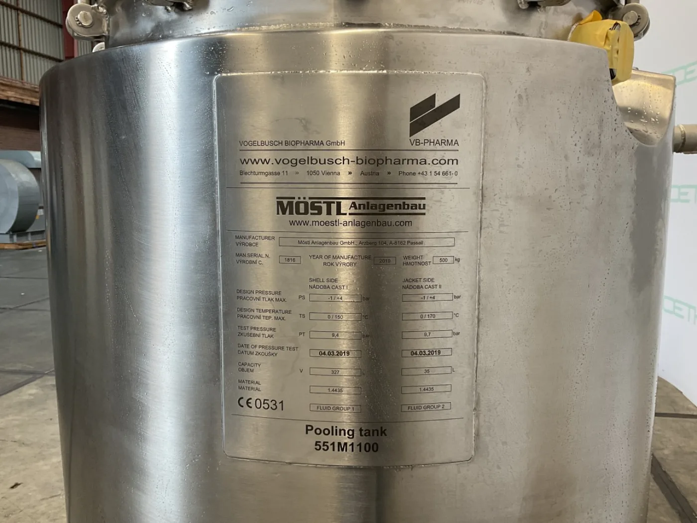 Möstl Anlagenbau GmbH Passail Pharma Reactor 327 L - Bioreactor - 2