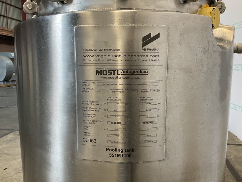 Möstl Anlagenbau GmbH Passail Pharma Reactor 327 L - Bioreactor