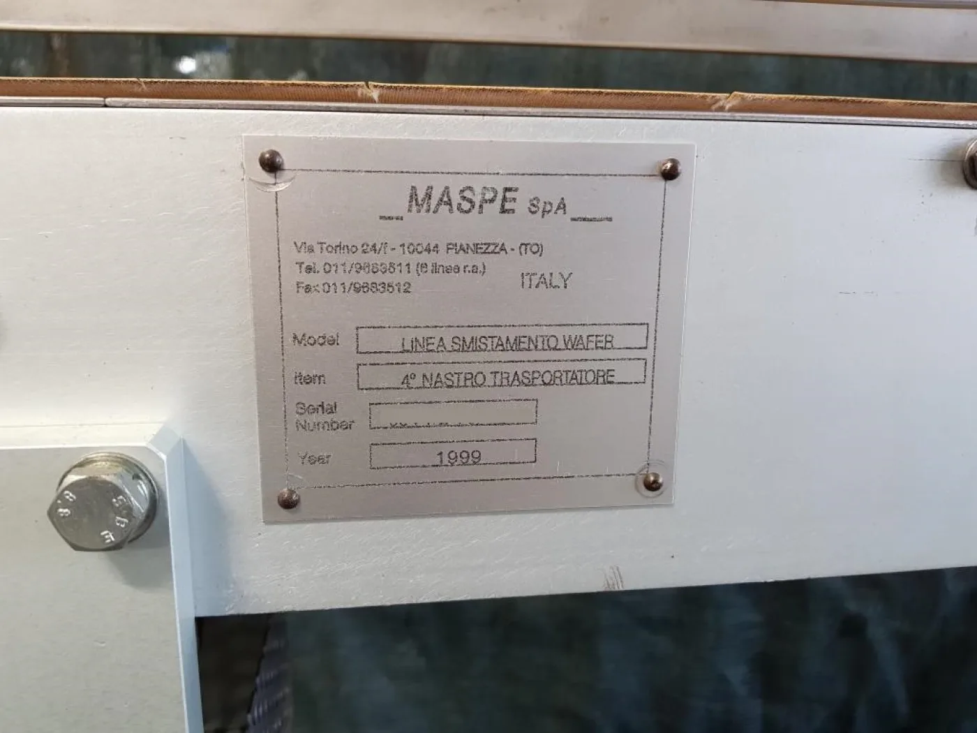 NASTRO TRASPORTATORE MOTORIZZATO – MASPE - 7