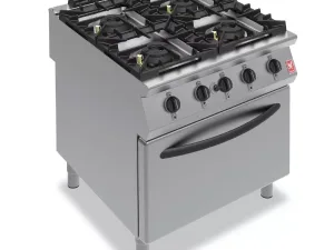 Falcon F900 Four Burner Oven Range on Legs Natural Gas G9184 - islandcatering