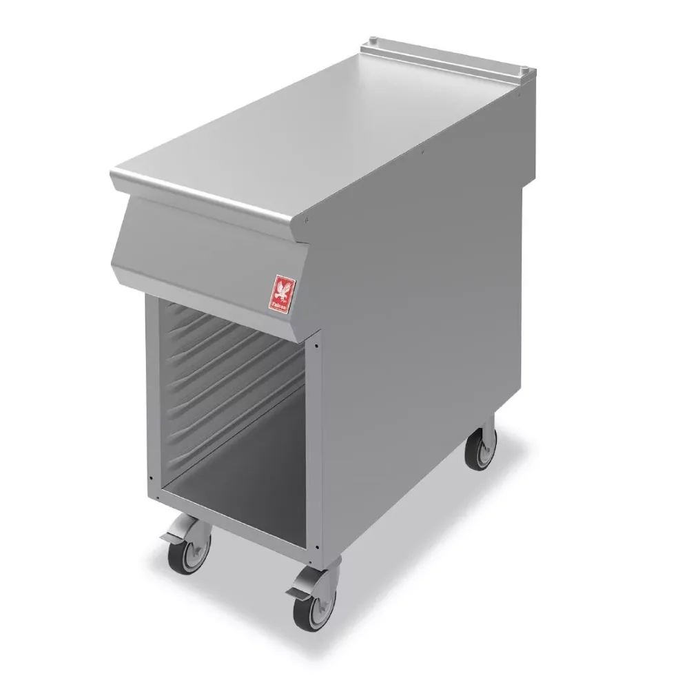 Falcon F900 Open Cabinet With Pressed Runners on Castors N941 - islandcatering