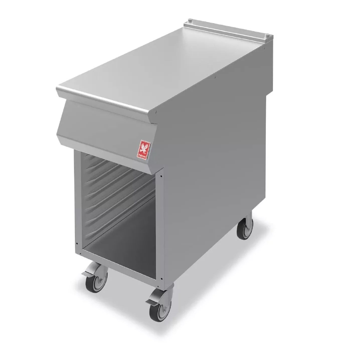 Falcon F900 Open Cabinet With Pressed Runners on Castors N941 - islandcatering - 1