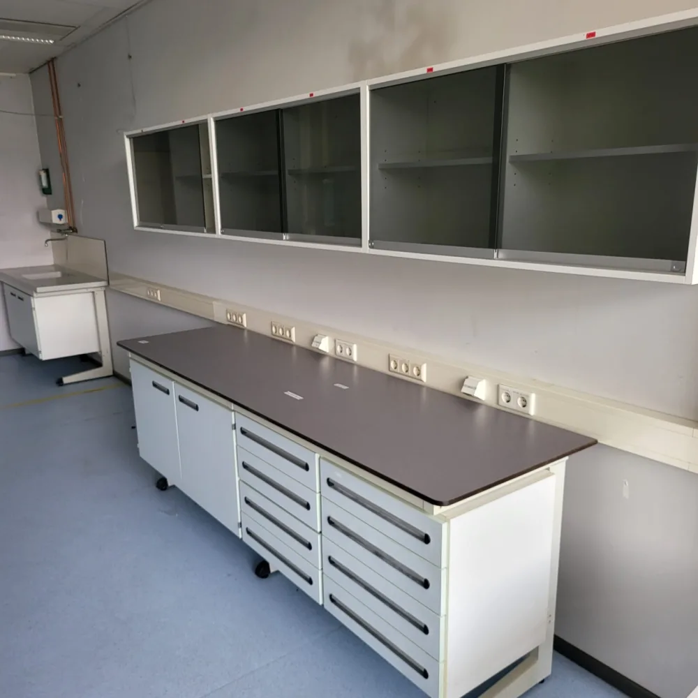 2064 - Used S+B Laboratory wall table (250 cm)