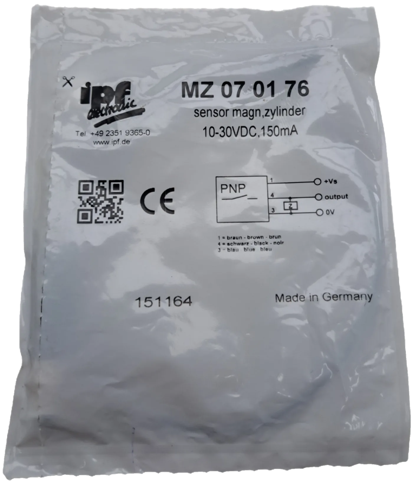 IPF Electronic Sensor Magnetisch, Zylinder MZ070176 - 2
