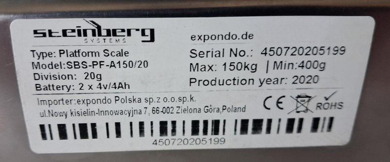 Steinberg SBS-PF-A1502 Plattformwaage