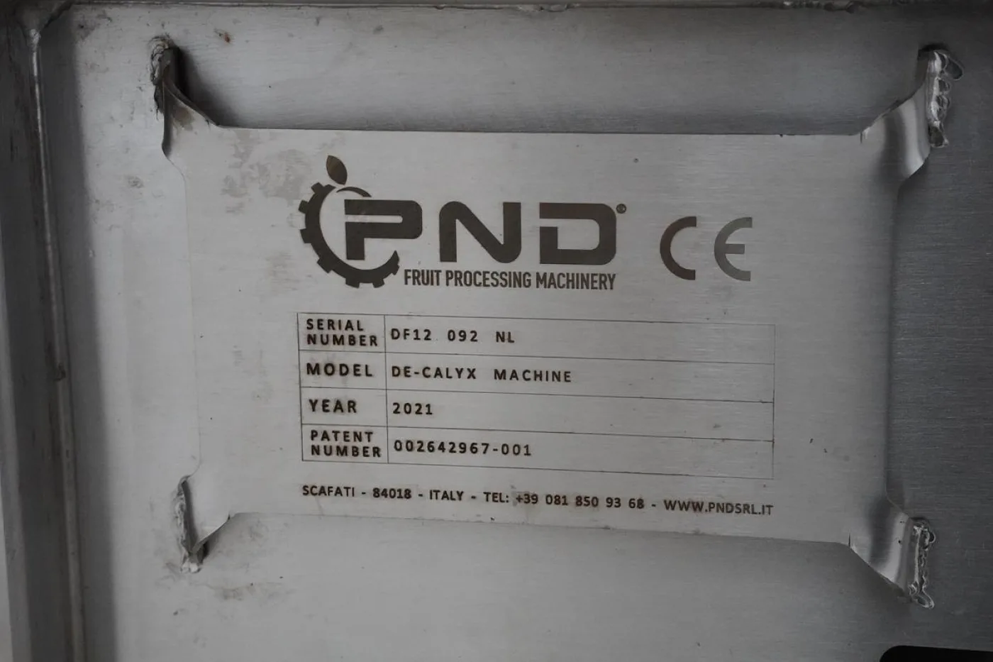 2021 PND Aardbeiensnijder type, De-clayx machine - 6