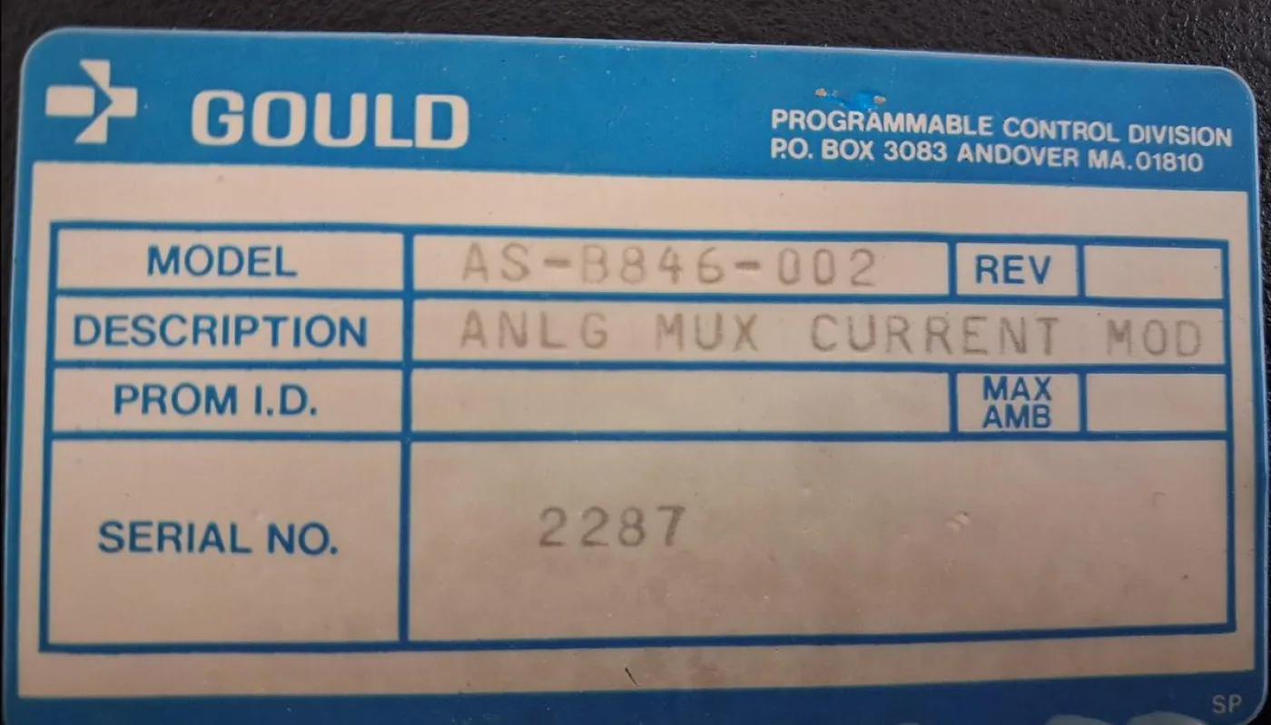 Modicon AS-B846-002 Analog Input Multiplexer Module - 5