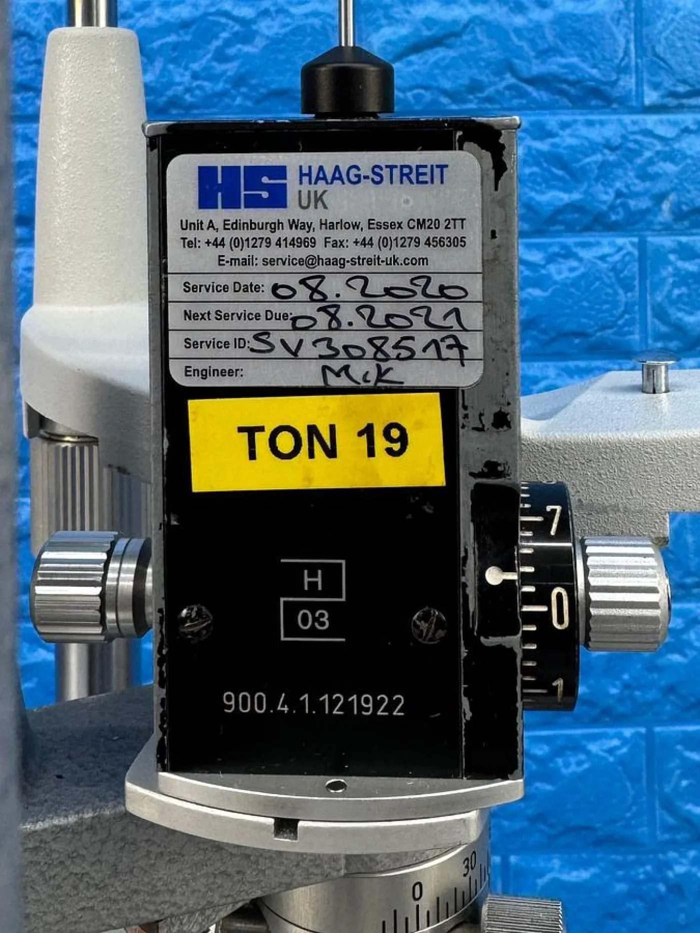 Haag Streits Slit Lamp BM 900 REF: 7200013 YOM: 2010 - 8
