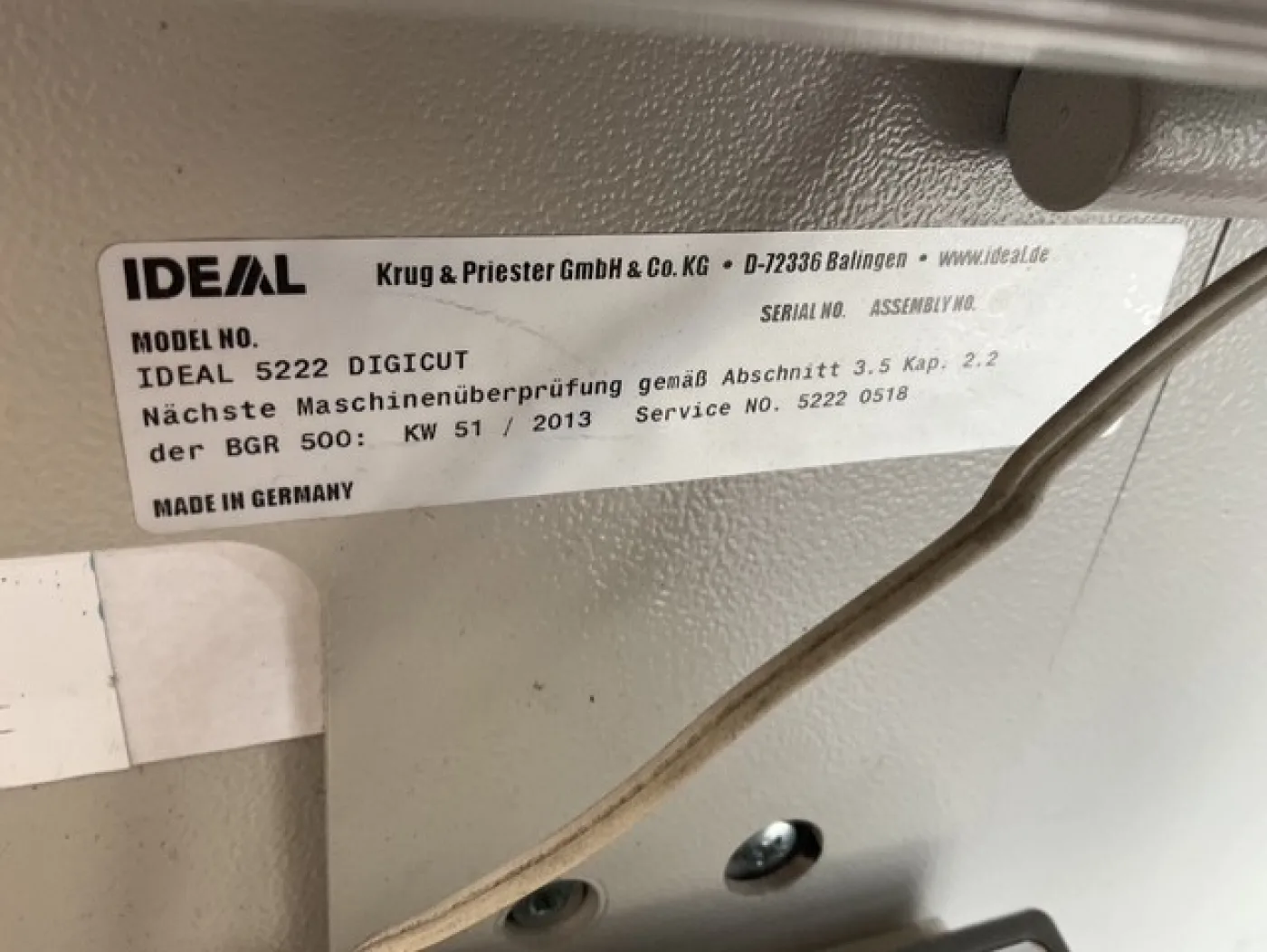 Ideal 5222 Digicut - 2