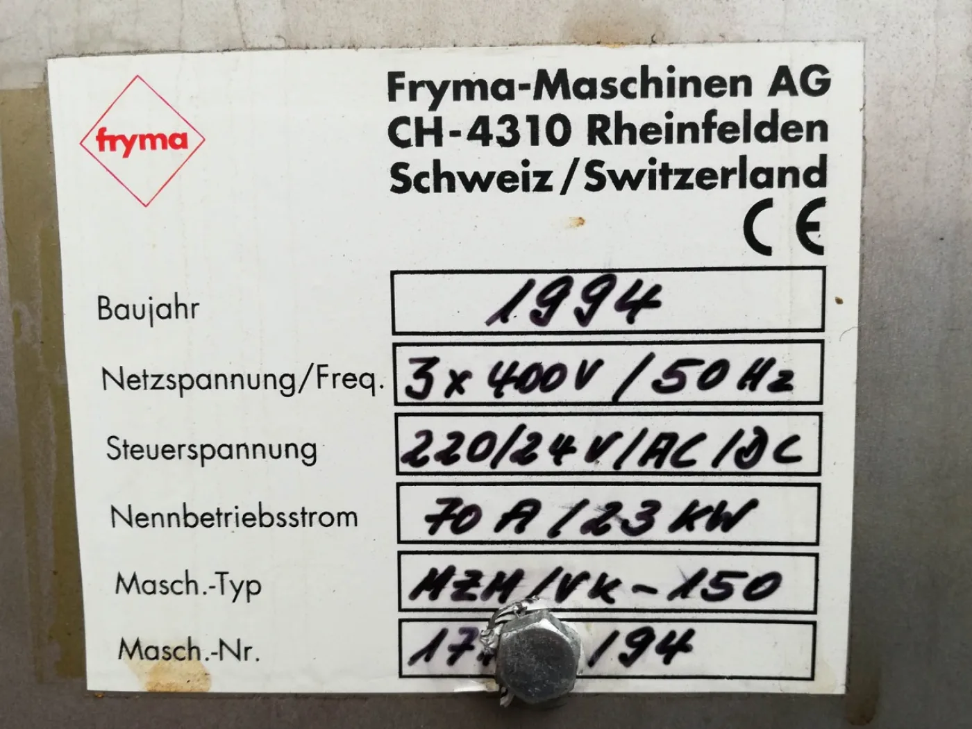 Fryma Koruma MZM/VK-150 - Processing vessel - 4