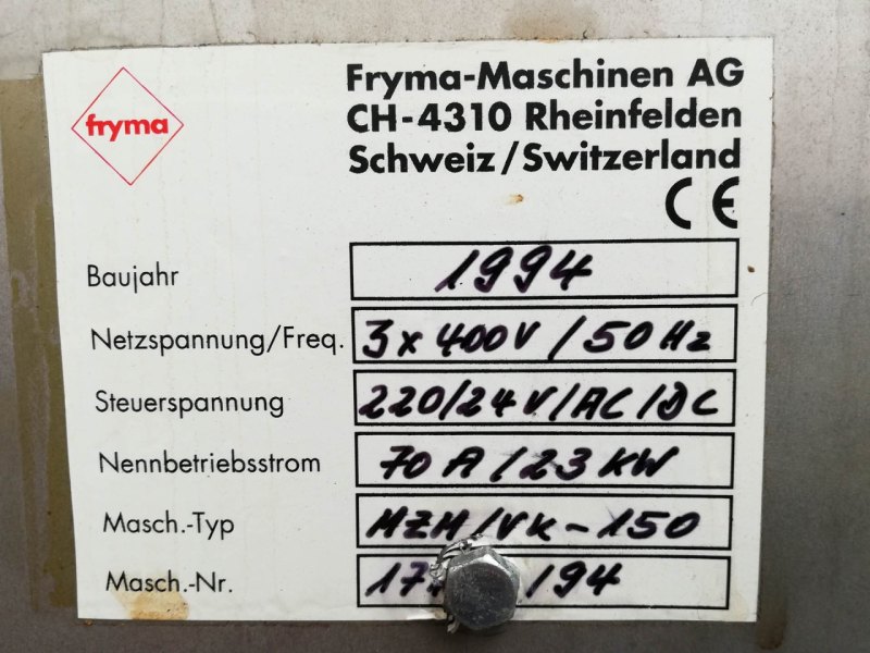 Fryma Koruma MZM/VK-150 - Processing vessel