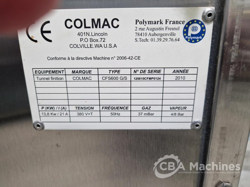 2010 Tunnel Finisher Colmac CFS 600 G/S - 400pcs/h (718)