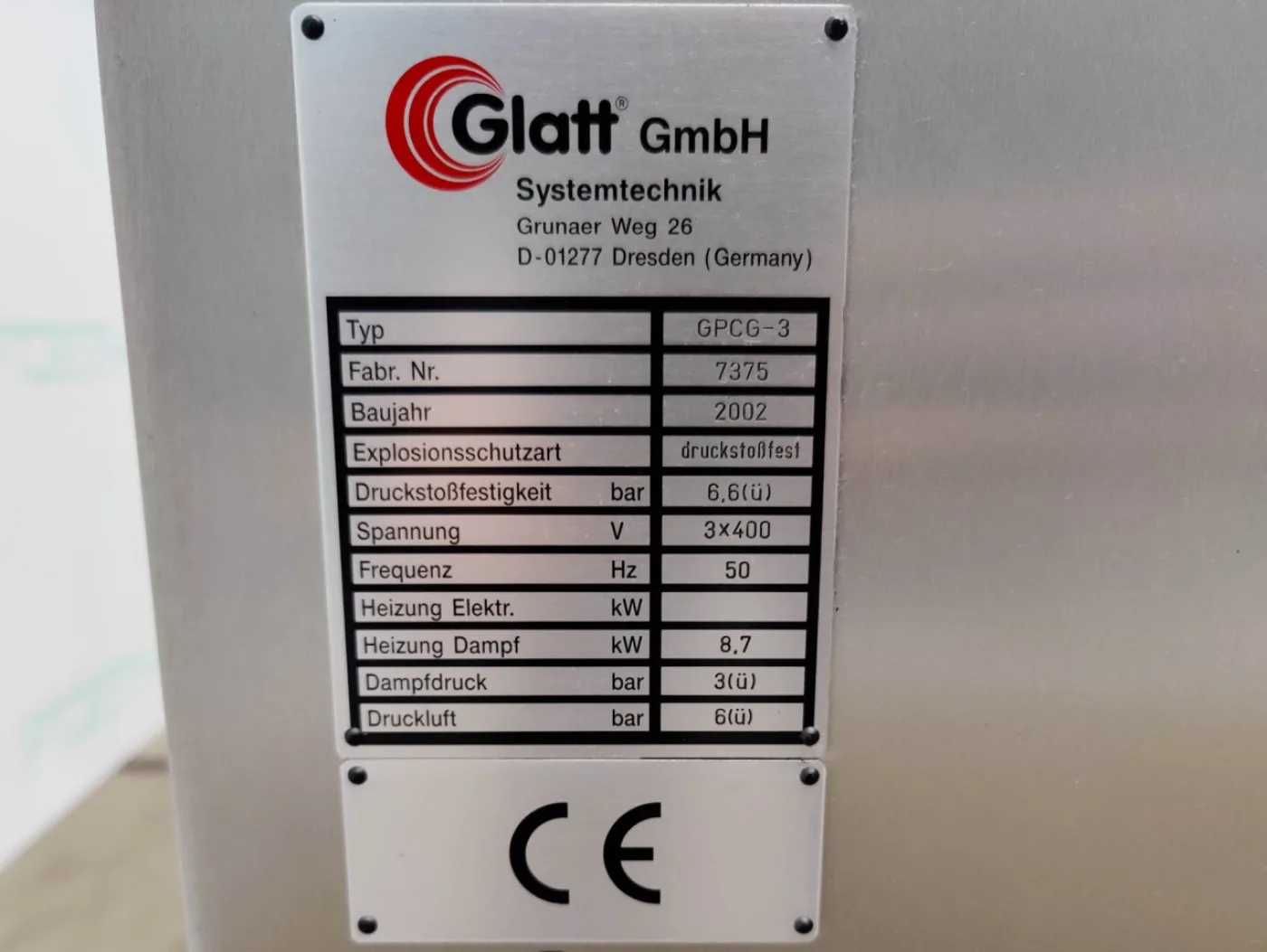 Glatt GPCG-3-Ex - Fluid bed dryer batch - 5