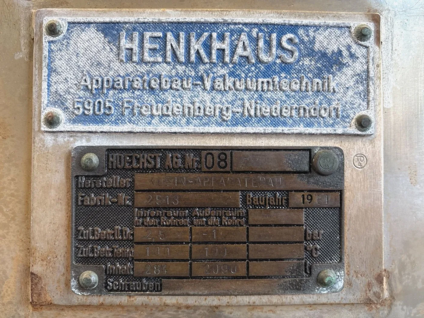 Henkhaus Vacuum Trocknung Cabinet — 16,2 m² - Tray dryer - 2