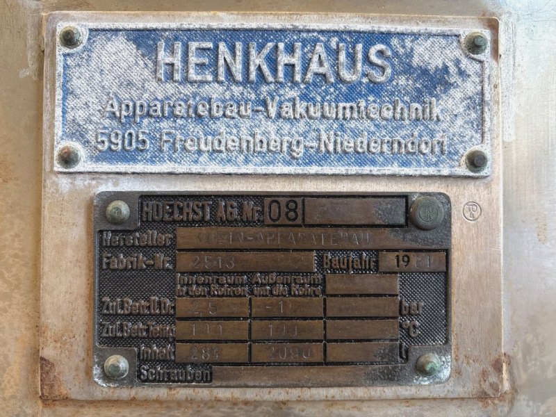 Henkhaus Vacuum Trocknung Cabinet — 16,2 m² - Tray dryer
