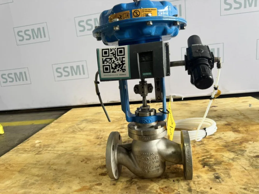 2023 ARCA Regler GmbH / Siemens Pneumatic Globe Control Valve Assembly with Smart Positioner