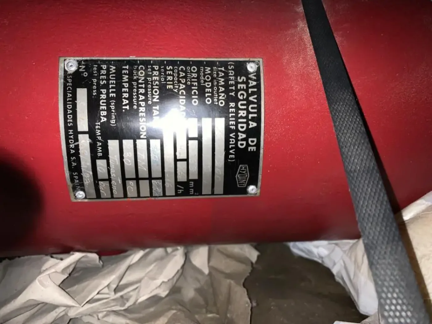 HYDRA AIT 10 BAR SAFETY VALVE UNUSED - 6