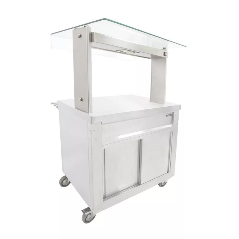 Parry Flexi-Serve Ambient Cupboard with Plain Top and Led Illuminated Gantry FS-A2PACK - islandcatering