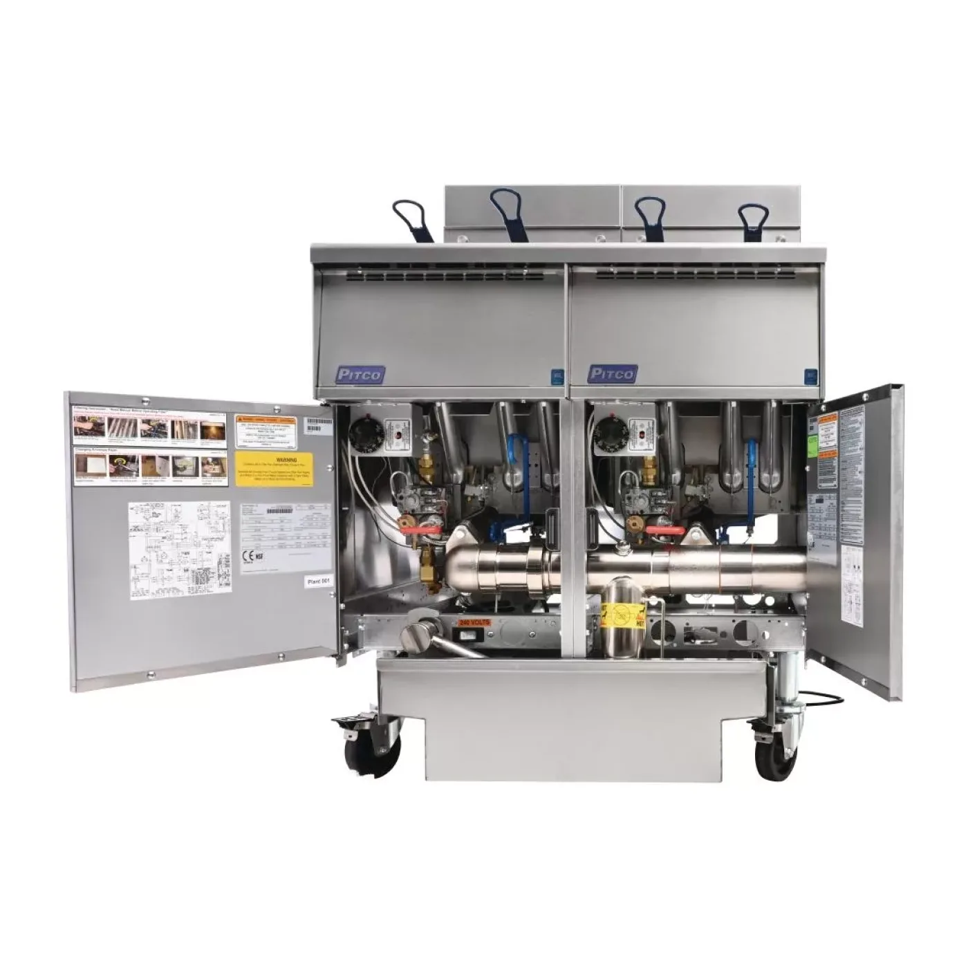 Pitco Twin Tank Solstice LPG Filtration Fryer SG14RS/FD-FF - islandcatering - 2