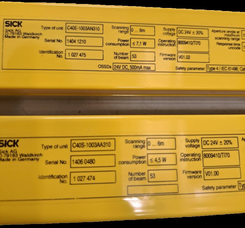 Sick Sicherheitslichtvorhang - Set C4000