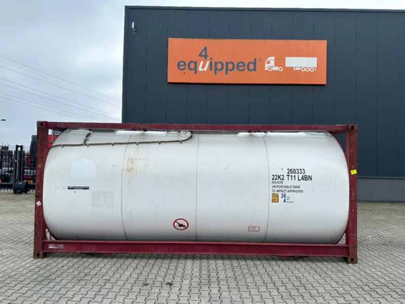 FOOD 20FT ISO / 25.940L-1-COMP. / L4BN / UN Portable / T11 / 5Y – + CSC test: 04-2028