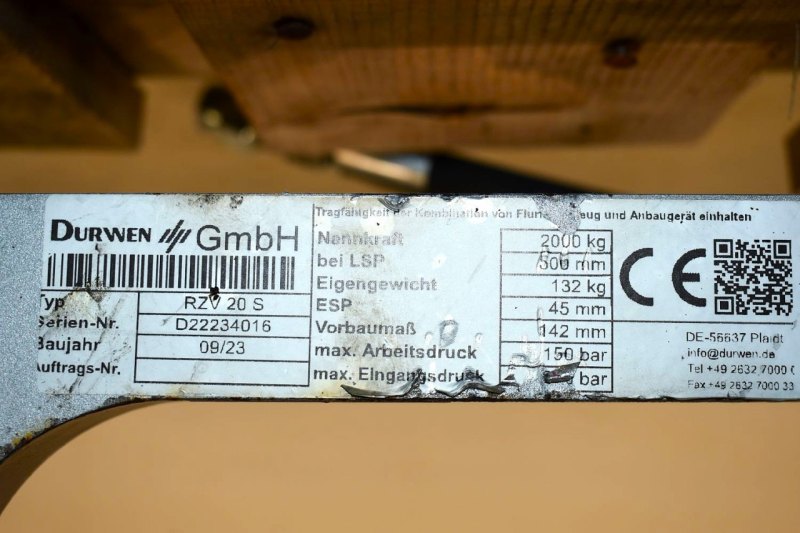 Zinkenverstellgerät Durwen DURWEN RZV 20-S Breite 980mm (2023)