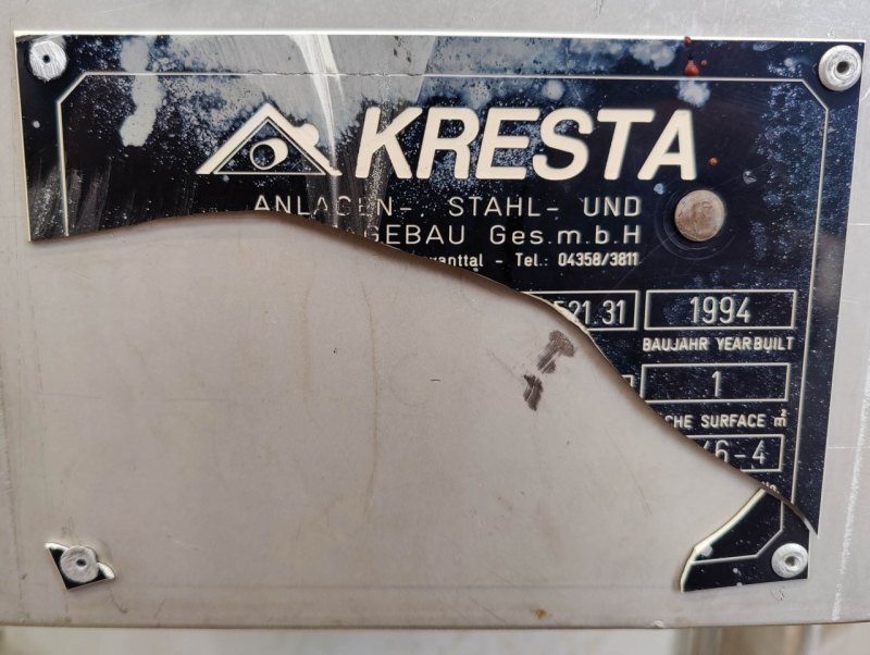 Kresta 250 Ltr. - Druck vessel