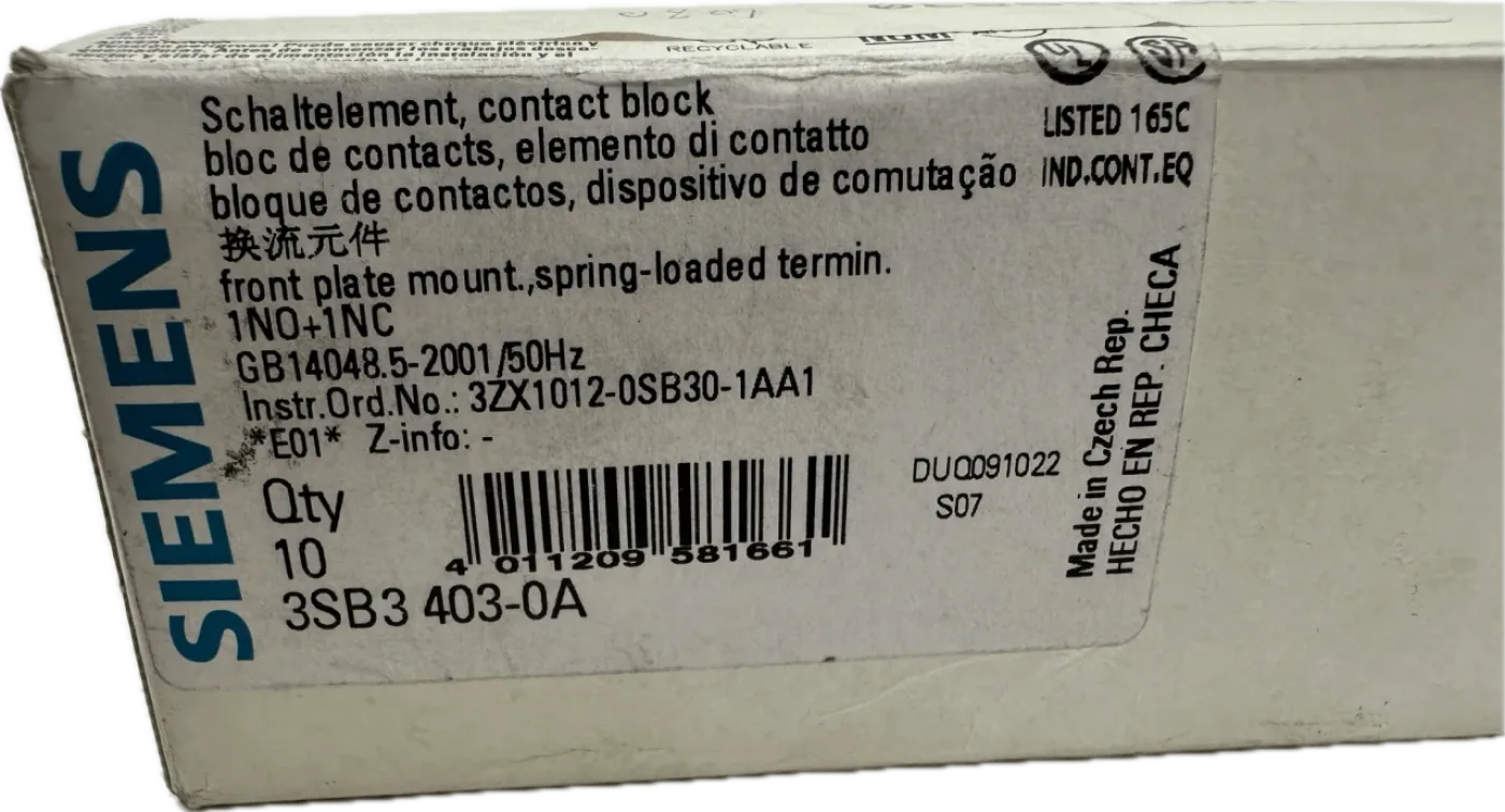Siemens Schaltelement mit 2 Schaltgliedern (10stck) 3SB3403-0A - 4