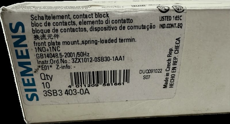 Siemens Schaltelement mit 2 Schaltgliedern (10stck) 3SB3403-0A