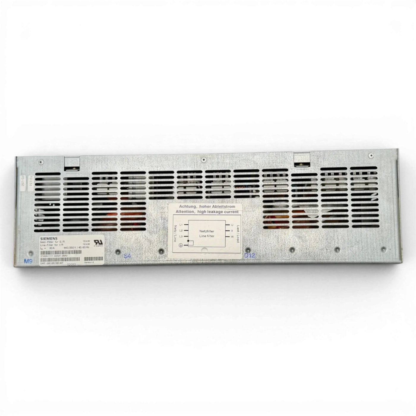 Siemens Netzfilter 16 kW Homag BAZ BOF Art.-Nr. 6SN1111-0AA01-2BA0 - 3