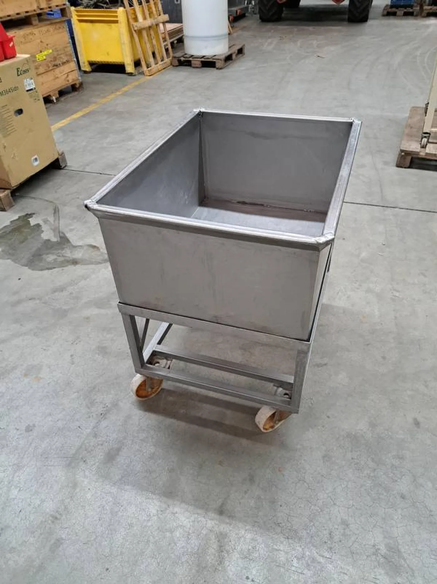 Stainless bin with trolley - 3