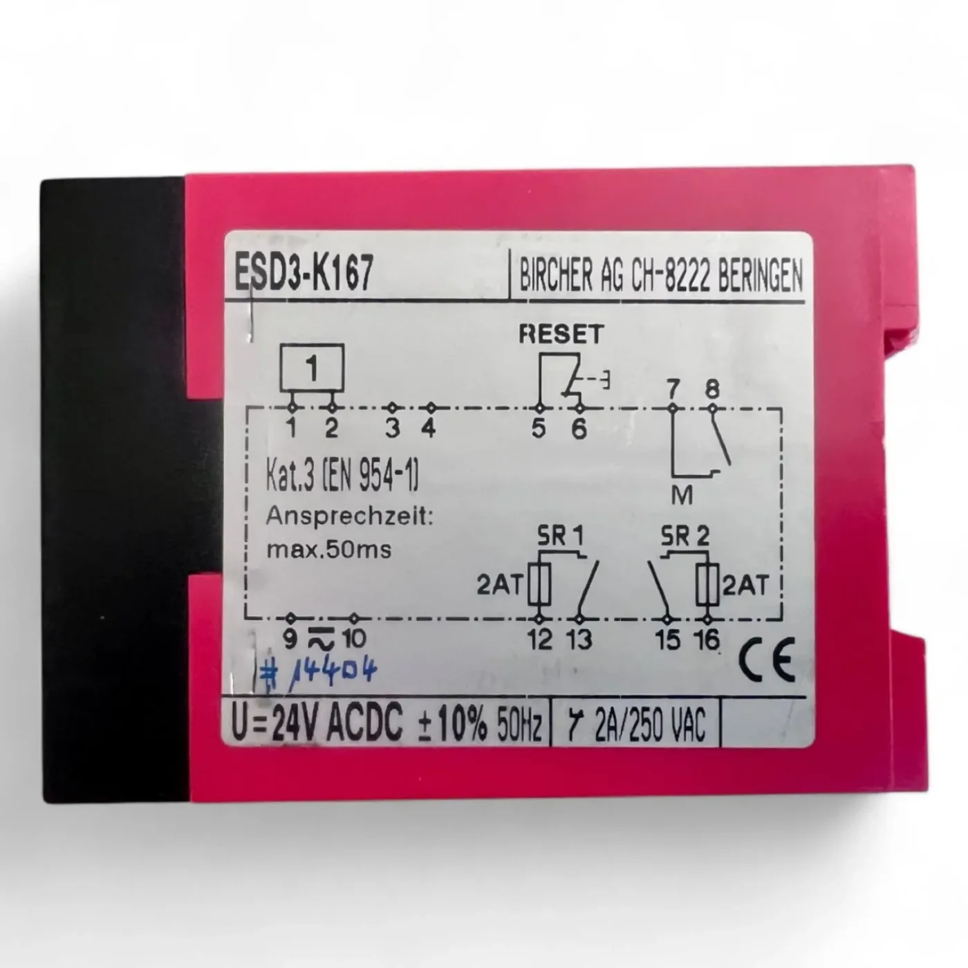 Bircher ESD3 Sicherheitsrelais ESD3-K167 | HOMAG-Nr.: 4-008-32-0967 | (update) - 6