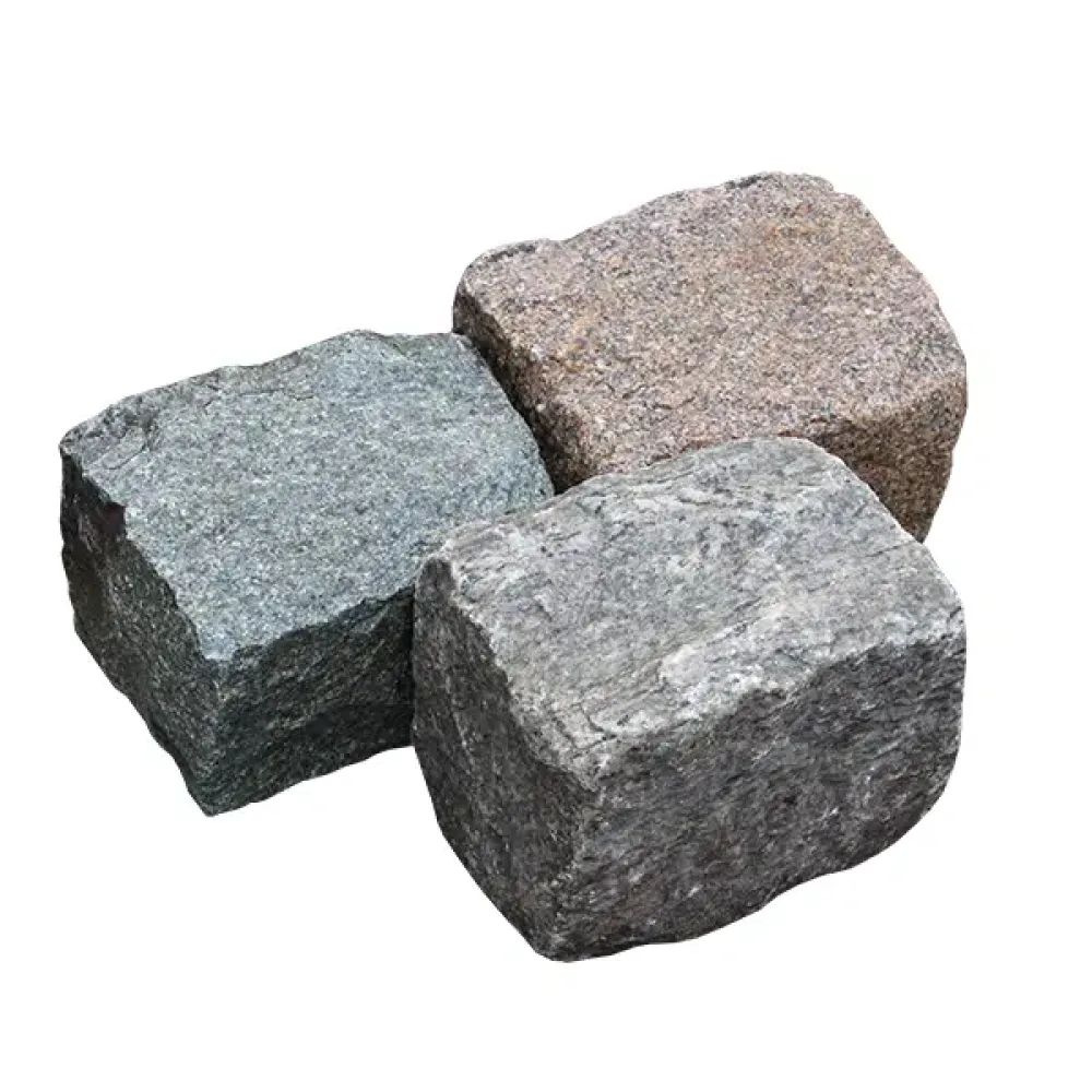 Zweedse granietkeien gebruikt