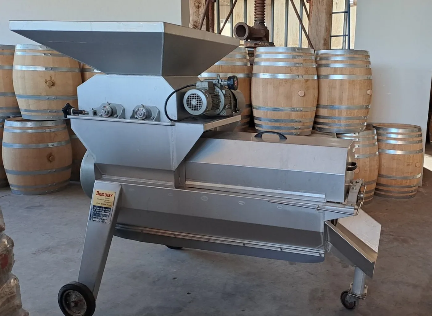 DESTAMMER DEMOISY, IN STAILESS-STEEL WITH ELLIPTICAL ROTOR PUMP, SECOND HAND MACHINE - 8