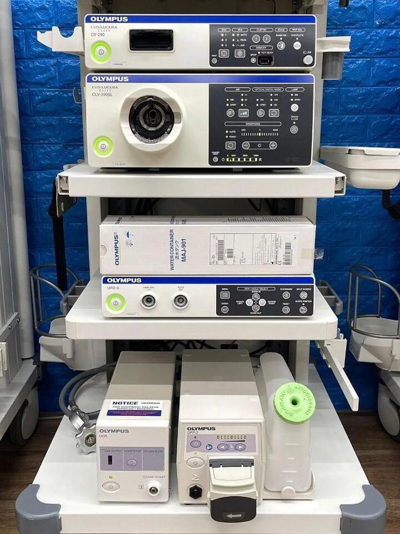 OLYMPUS CV-290 CLV-290 Complete Towers with 290 HD Gastro and 290 HD Long colonoscope Endoscopy Processor - 8