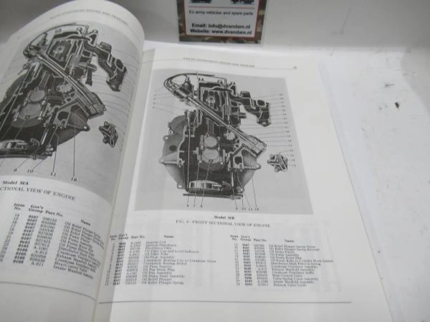 Boek master parts list Willys MB - 4