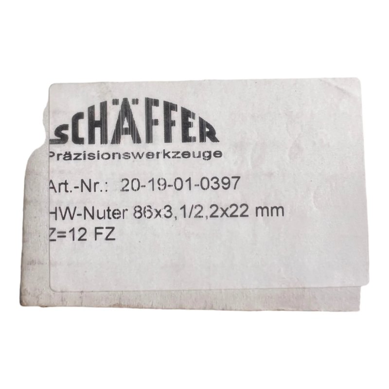 HW-Nuter 86x3,1/2,2x22 mm von Schaffer Präzisionswerkzeuge Art.-Nr. 3008322