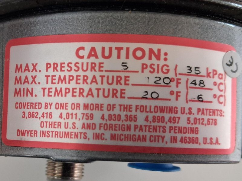 Dwyer Magnehelic Indicating Pressure Transmitter