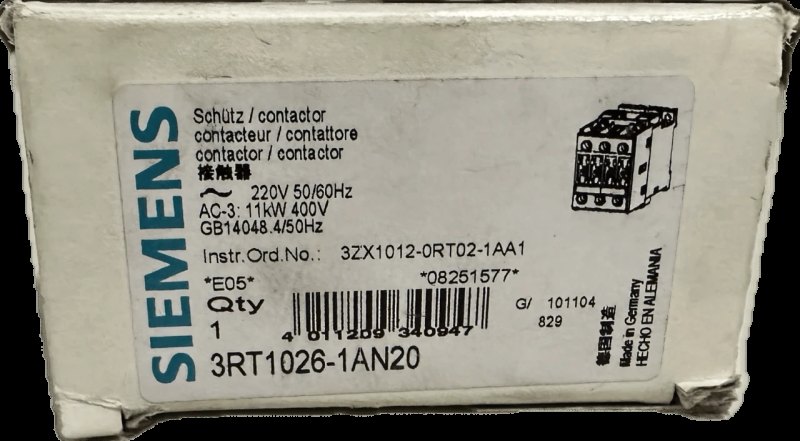 Siemens Leistungsschütz 3RT1026-1AN20