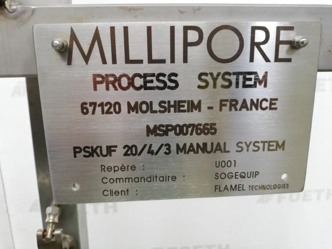 Millipore PSK-UF-20/4/3 Ultra Filtration - Miscellaneous filter - 2